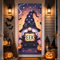 Gnome Boo Witch Pumpkin Banner Halloween Door Cover