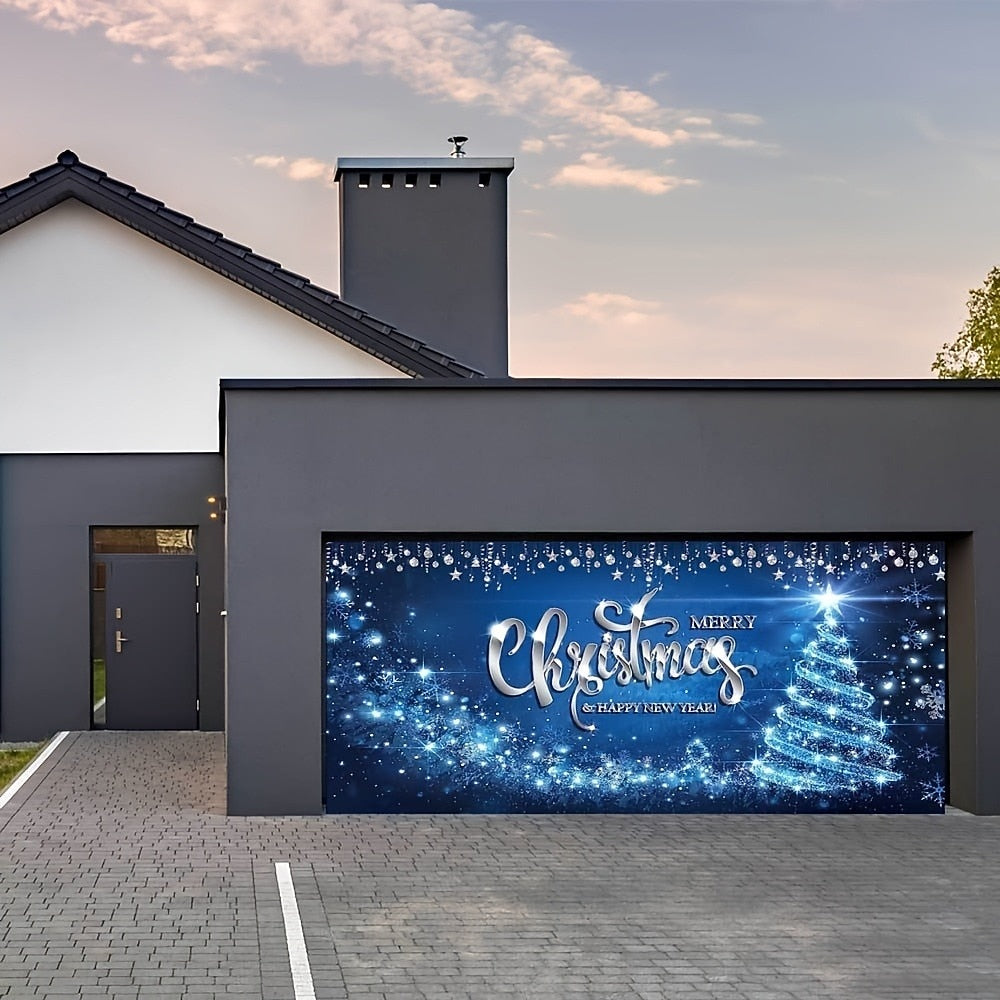 Christmas Gnomes Garage Door Cover