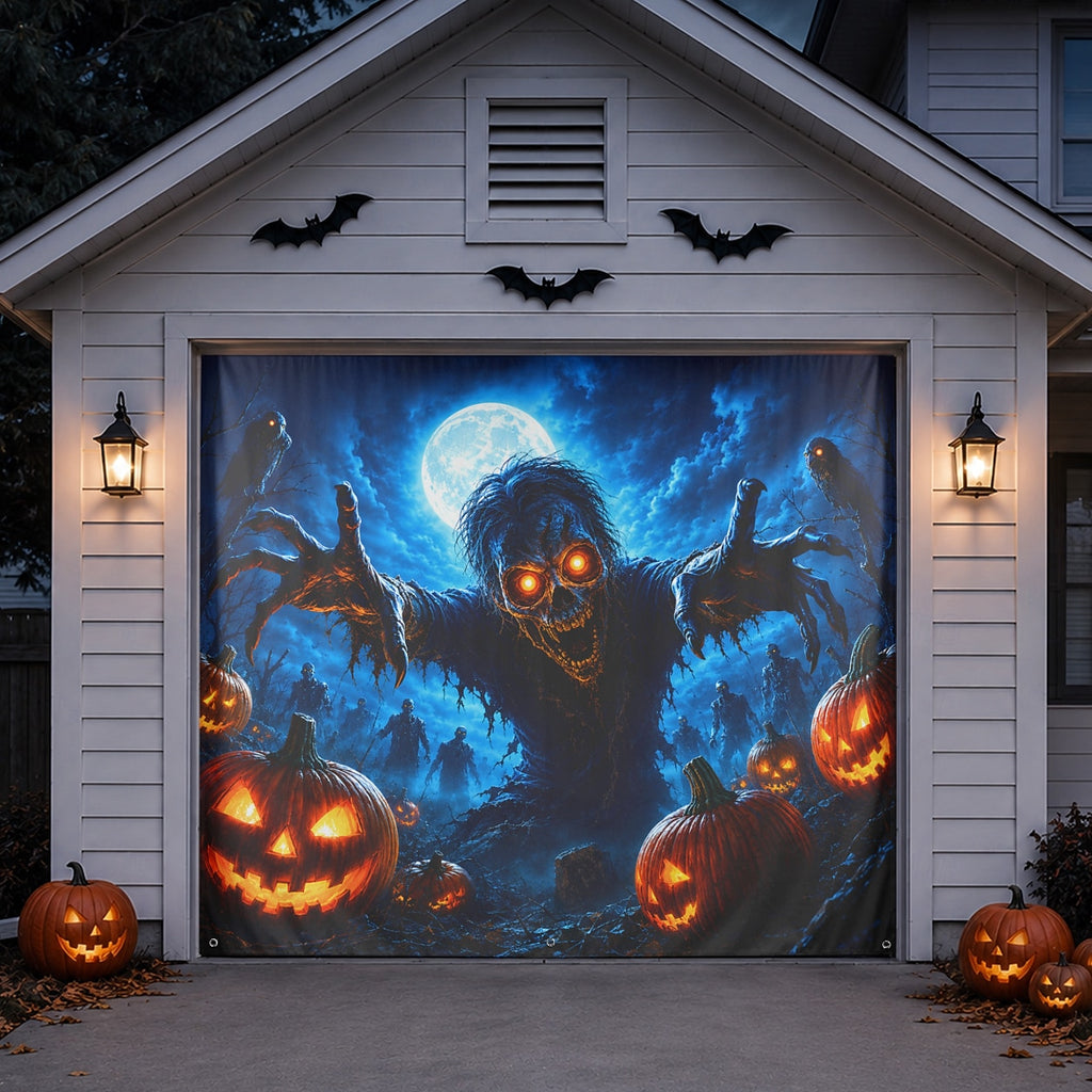 Zombie Monster | Halloween Garage Door Cover