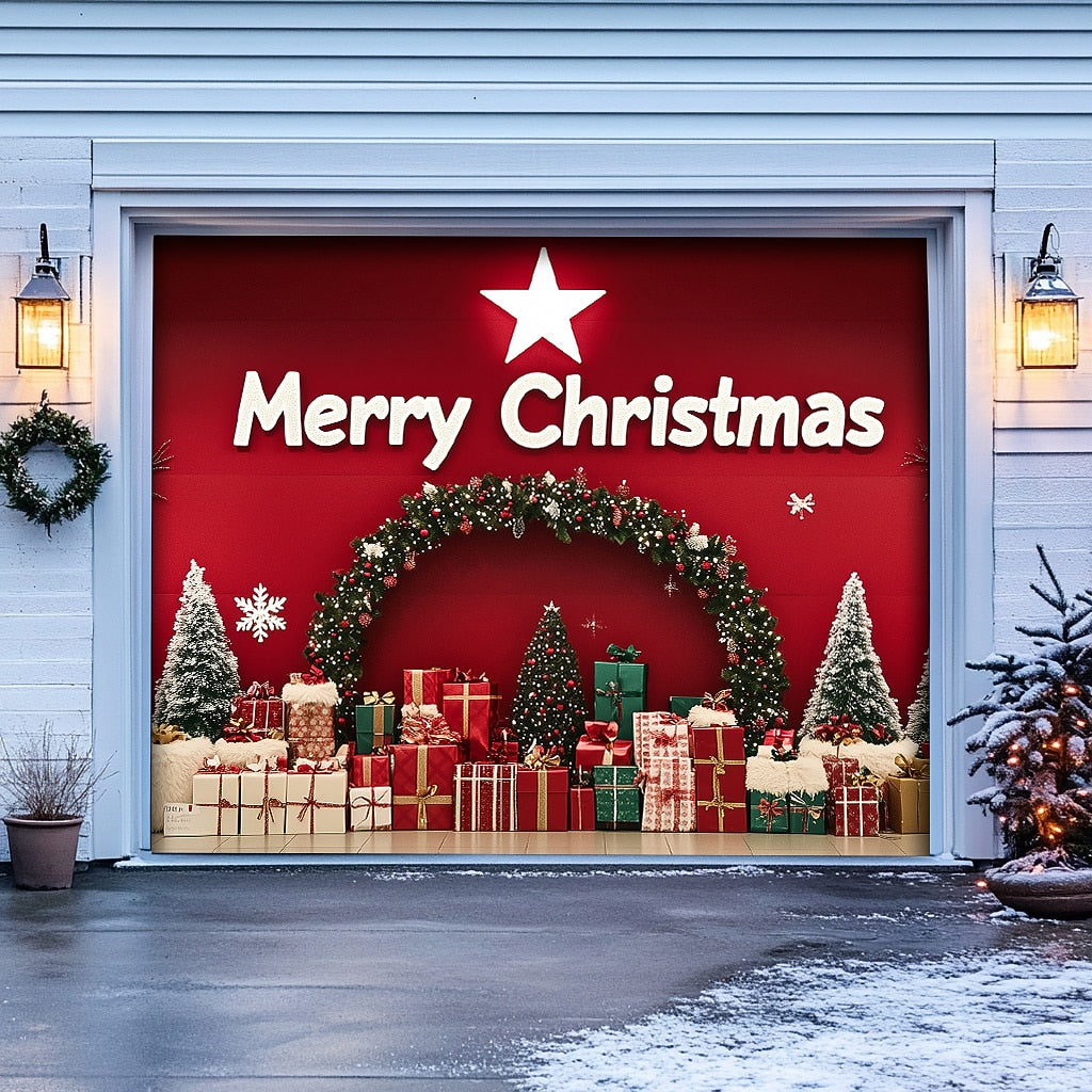 Christmas Gifts Garage Door Cover