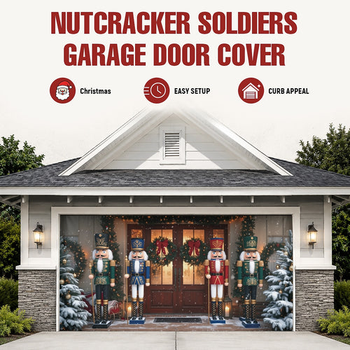 Elegant Nutcracker Garage Door Cover