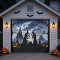 Witch Haunted Room Halloween Garage Door Cover