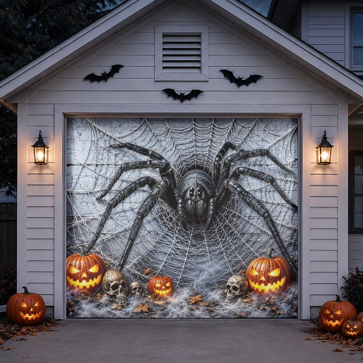 Halloween Spider Garage Door Cover