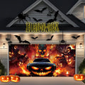 Pumpkin & Grim Reaper | Halloween Garage Door Banner Cover