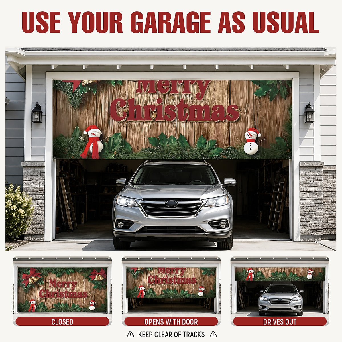 Christmas Gifts Garage Door Cover