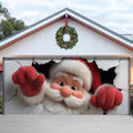 Santa Breakthrough Garage Door Cover