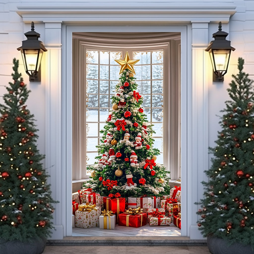 Ornament Christmas Tree Christmas Door Cover