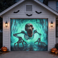 Ice Cave Skeleton & Scary Skull | Halloween Garage Door Banner Cover
