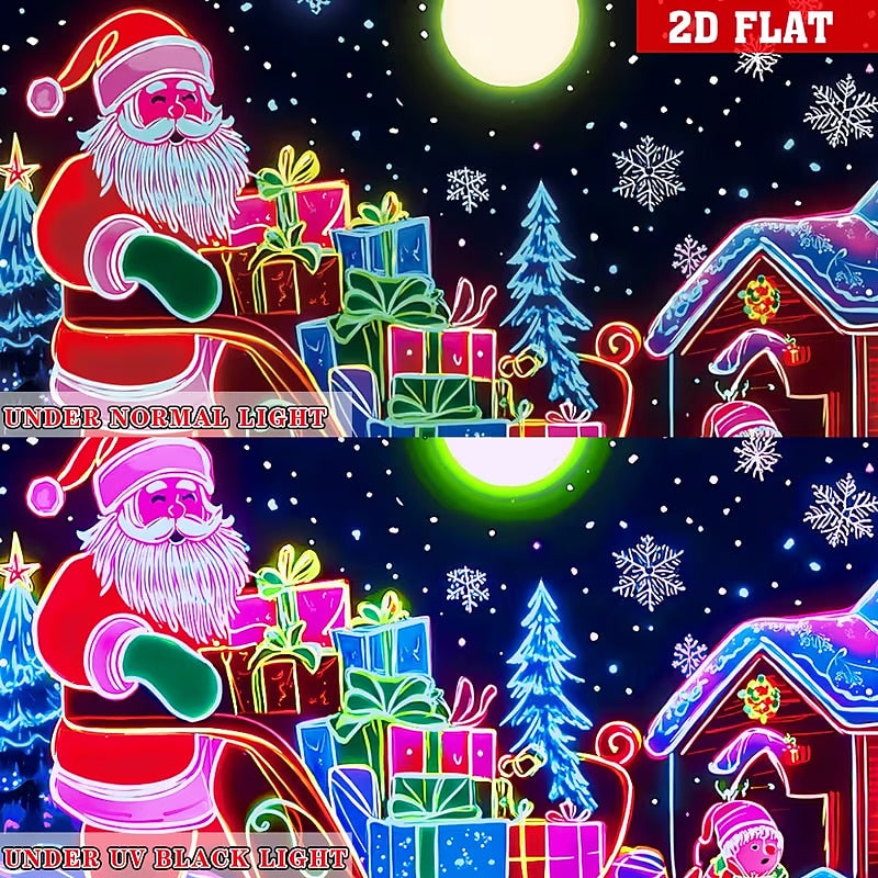 Santa Sleigh with Gifts Garage Door Cover