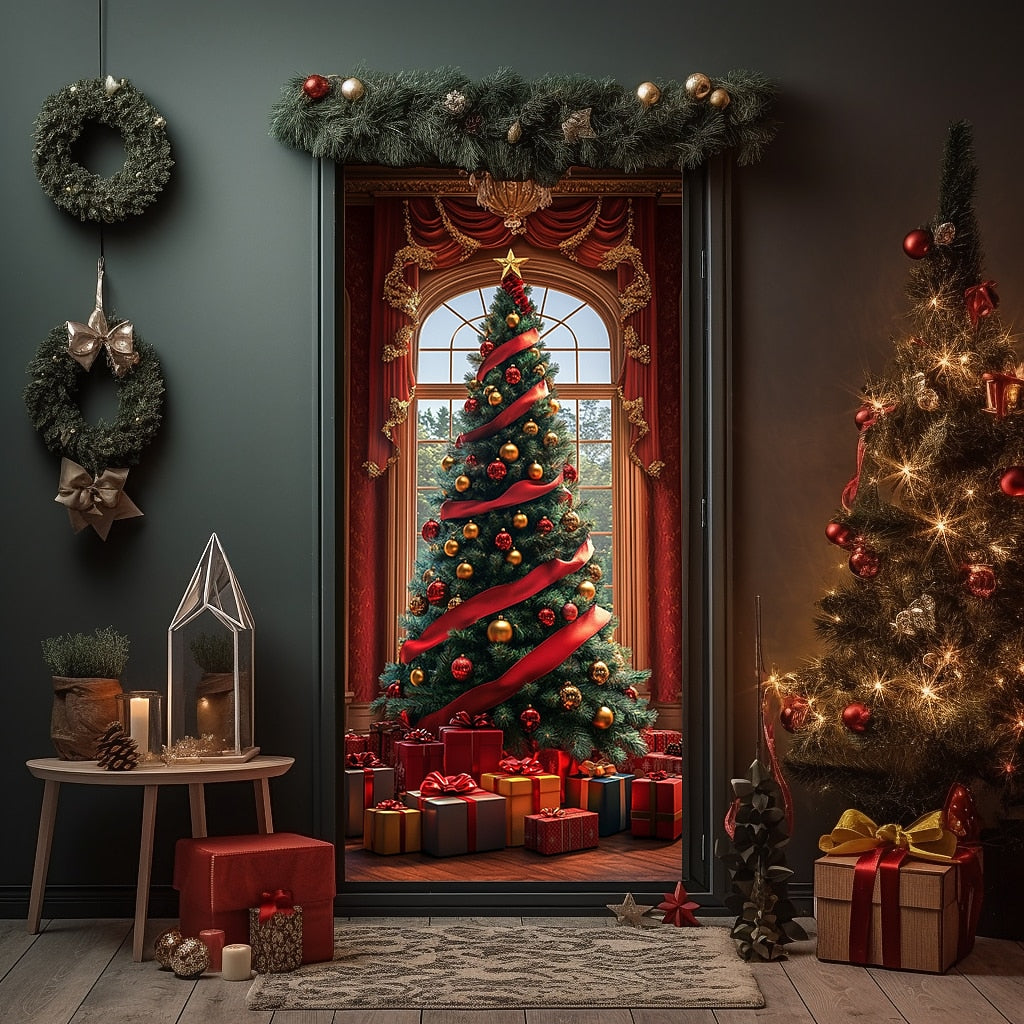 Ornament Christmas Tree Christmas Door Cover