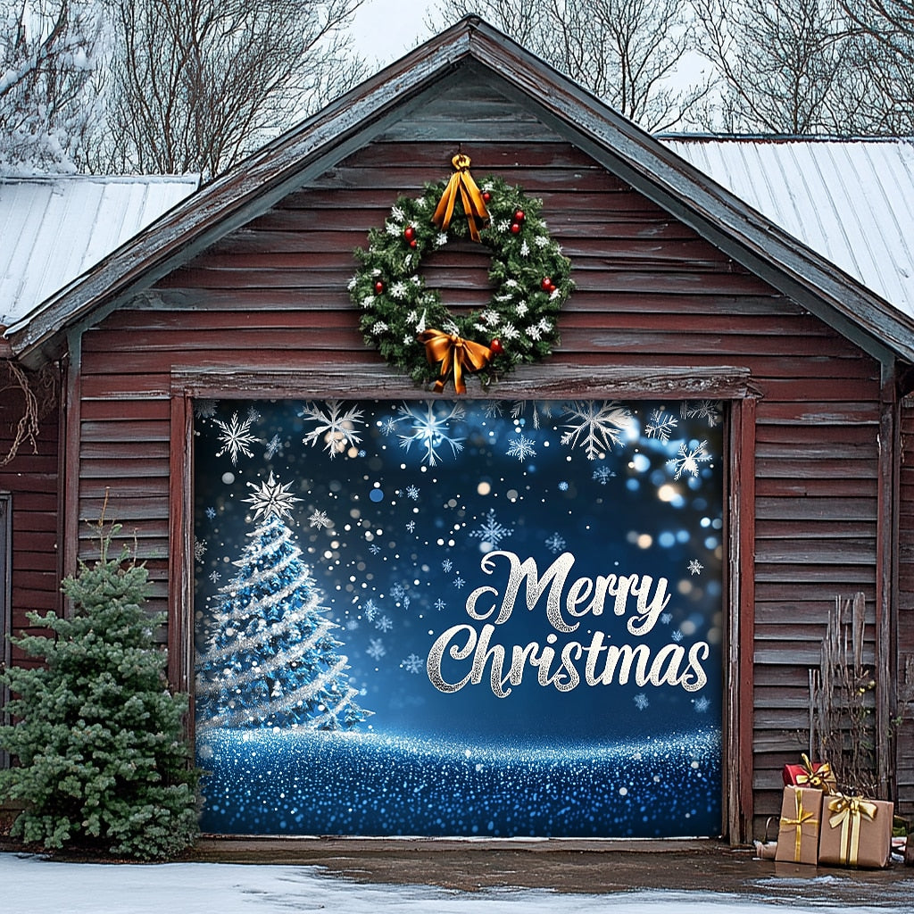 Christmas Stockings Garage Door Cover