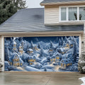 Christmas Snow Village Garage Door Cover