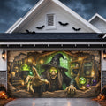 Halloween Witch Cauldron Garage Door Cover