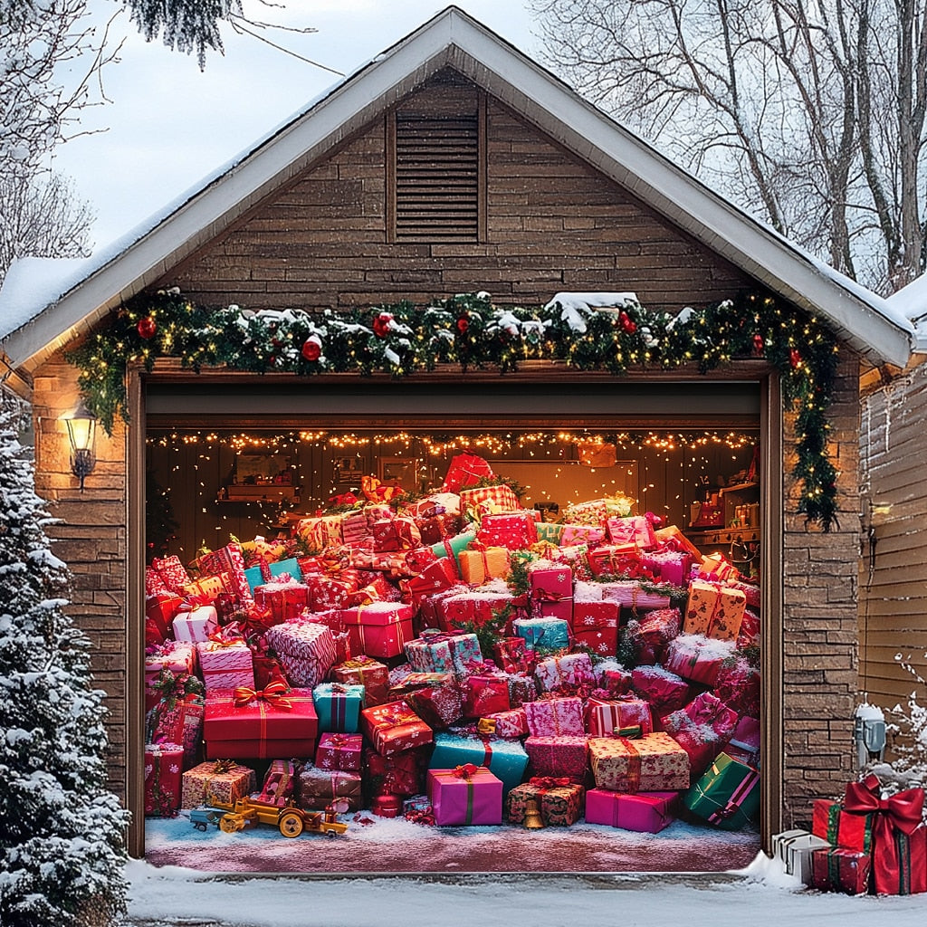 Christmas Gifts Garage Door Cover