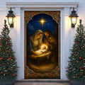 Nativity Scene with Baby Christmas Door Cover