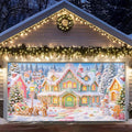 Colorful Gingerbread House Garage Door Cover