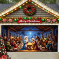 Nativity Christmas Garage Door Cover