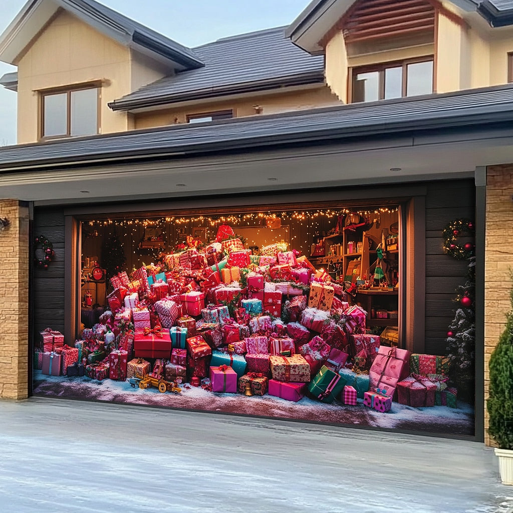 Christmas Gifts Garage Door Cover