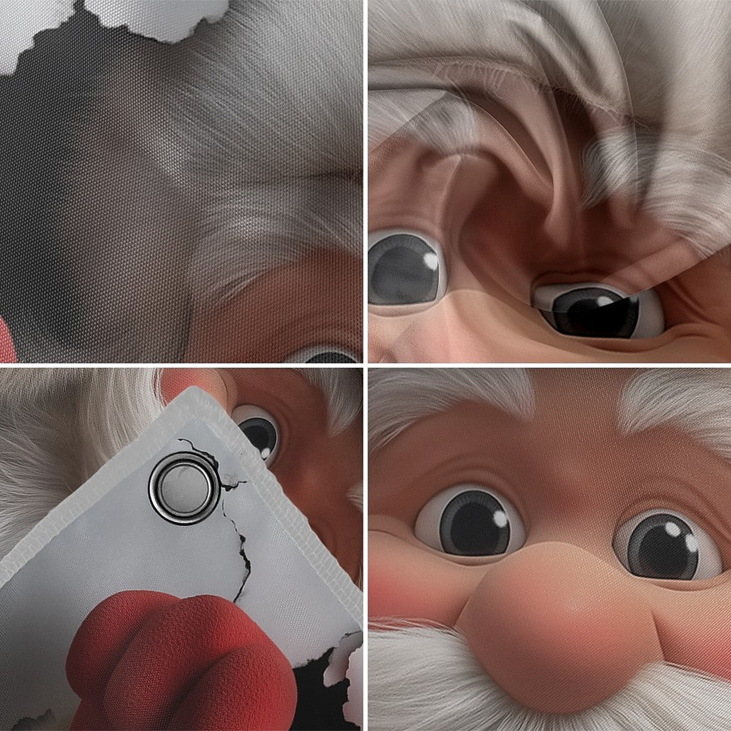 Santa Breakthrough Garage Door Cover