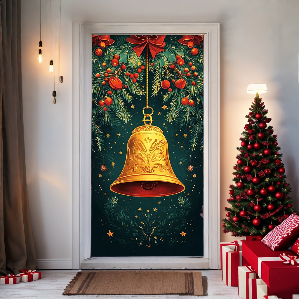 Snowman Christmas Door Cover